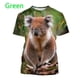 thumbnail image 3 of Camiseta con estampado 3D de animales y oso koala para hombre, camisetas con estampado de personalidad de Australia, camisetas unisex informales de manga corta para hombre, 3 of 5