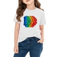 thumbnail image 5 of Agkizg Girls Graphic Tees,Kids Valentine's Day T-Shirt,Girls Short Sleeve Cotton Casual Tee, 5 of 5