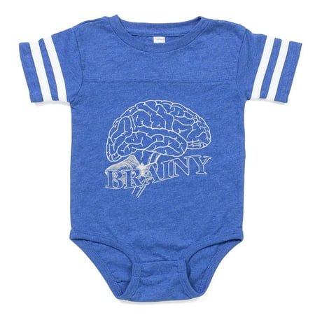 

CafePress - Brainy - Cute Infant Baby Football Bodysuit