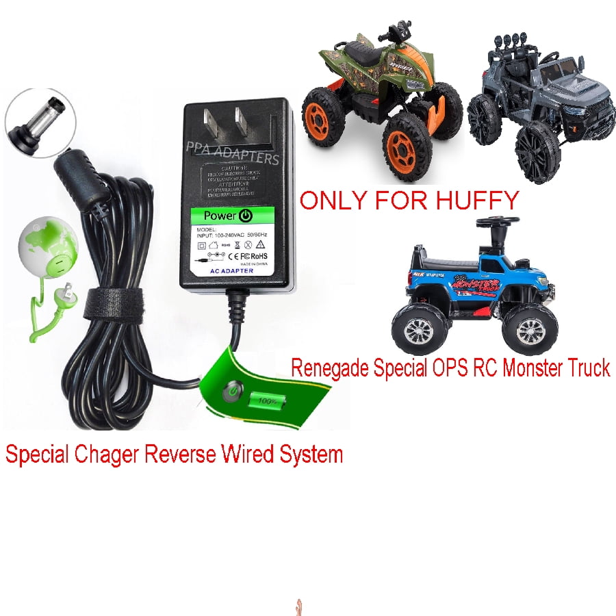 12v Charger for Battery Powered Ride-On Toy Car Truck & Charging Indicator Light 