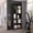 Black 8, variant on Vienna 23.6 Wide 3-Tier Floating Mirror Console Table with Full Extension Drawer, White Particle Board for Entryway, Small Space