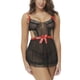 thumbnail image 2 of Encantadora ropa de dormir de encaje para mujer Vestido de malla Perspectiva Lencería Ropa de dormir hueca kenally  XX000156-03, 2 of 7
