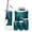 Color 1, variant on Bathroom Accessory Set 6 Piece Shimmering Peacock Stained Glass Window Oceanic Patterns Trash can, Toothbrush Holder, Toothbrush Cup, Soap Dispenser, Soap Dish, Toilet Brush Holder