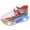 Orange, variant on Boys Platform Light Up Knit Sneakers Lightweight Non Slip Lace Up Tennis Shoes Kids Fashion LED Flashing Sport Shoes