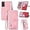 Pink, variant on Zipper Storage Design Wallet Case for Samsung Galaxy A14, Skin Friendly Feel Leather Case with Magnetic Clasp and Muliti-Card Slots Holster for Samsung Galaxy A14 5G/4G,SZY Pink