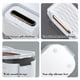 thumbnail image 5 of Caja De Pañuelos De Plástico Funda rectangular de plástico blanco para caja de pañuelos,ideal para baño,hogar,oficina o decoración de coche (1 unidad). Rkxzt, 5 of 8