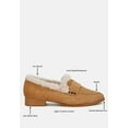 thumbnail image 6 of Allie Fur Trim Genuine Suede Loafers, 6 of 10