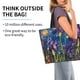 thumbnail image 2 of Fotbe Cosmic Purple Irises Bolsa Tote Estética de Lona con Estampado para Mujer - Bolsa Reutilizable de Hombro Casual para Vacaciones, Compras, Trabajo y Gimnasio, 2 of 8