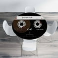thumbnail image 4 of Cassette Round Tablecloth Retro Music Mixtape Waterproof Oil-Proof Table Cover Table Cloth for Indoor Dining, Outdoor Picnic Parties, Camping,Fits for Table 40-44" Inches, 4 of 6