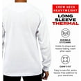 thumbnail image 2 of Access Men's Heavyweight Long Sleeve Thermal Crew Neck Top (White, 2X-Large), 2 of 5