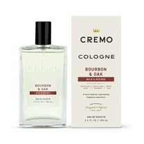 Cremo Spray Cologne for Men, Bourbon and Oak, 3.4 fl oz