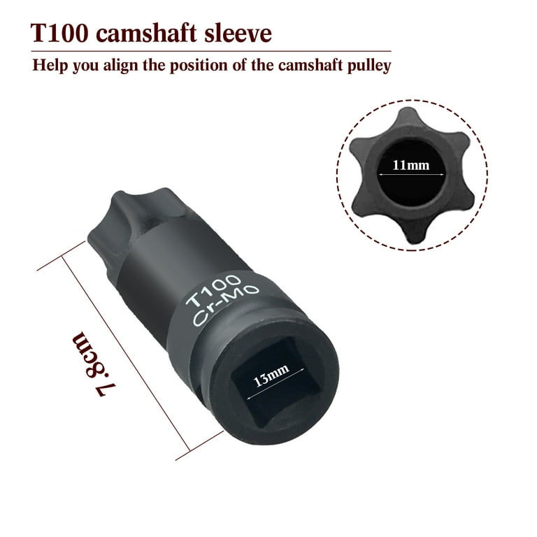 Camshaft Holding Tool, Engine Camshaft Timing Tool with T100 Sleeve  271589014000 Replacement for M271 C200 C180 E260
