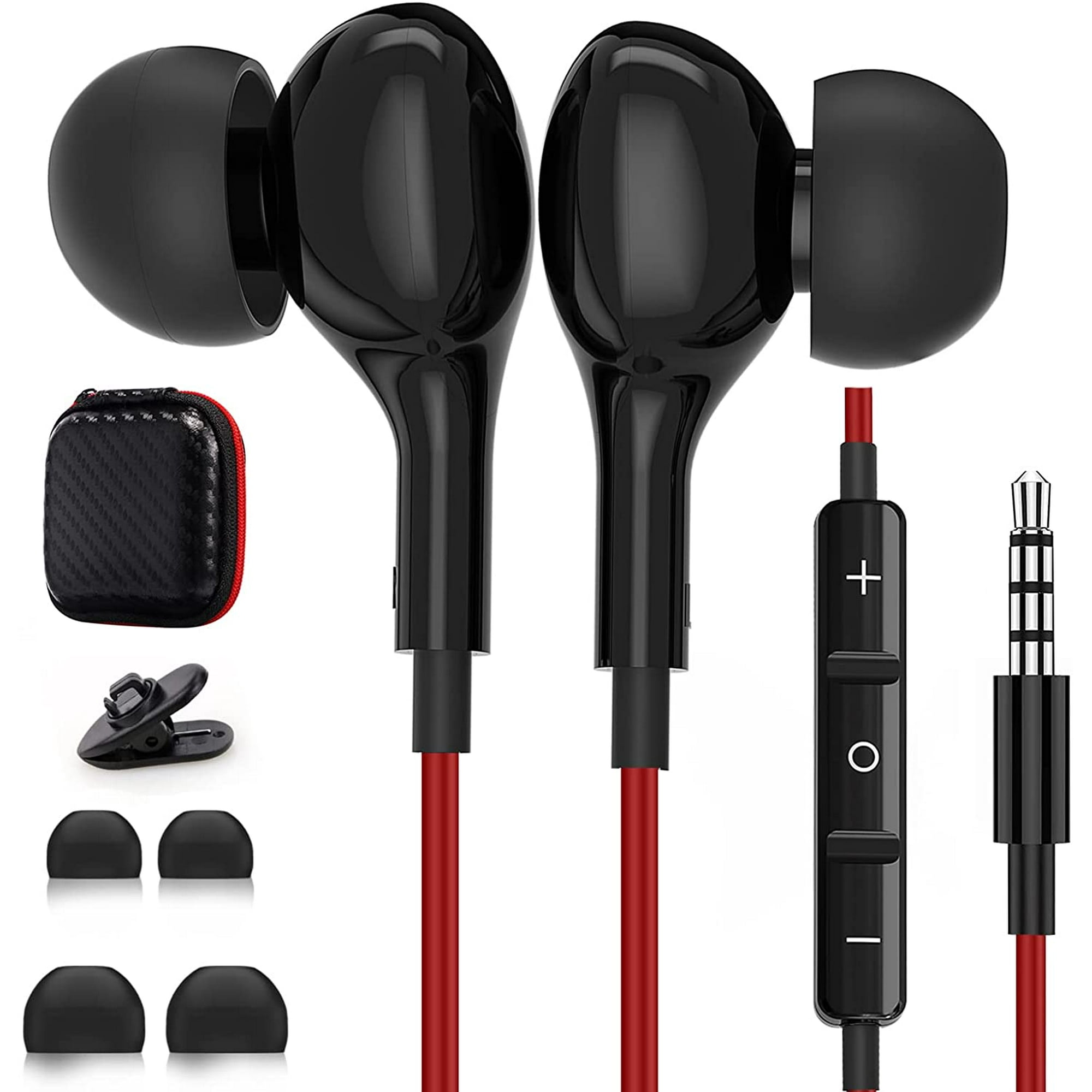 Earbuds with 3.5mm Headphone Plug, Wired Earphones Built-in & Volume HIFI Bass in-Ear | Walmart Canada