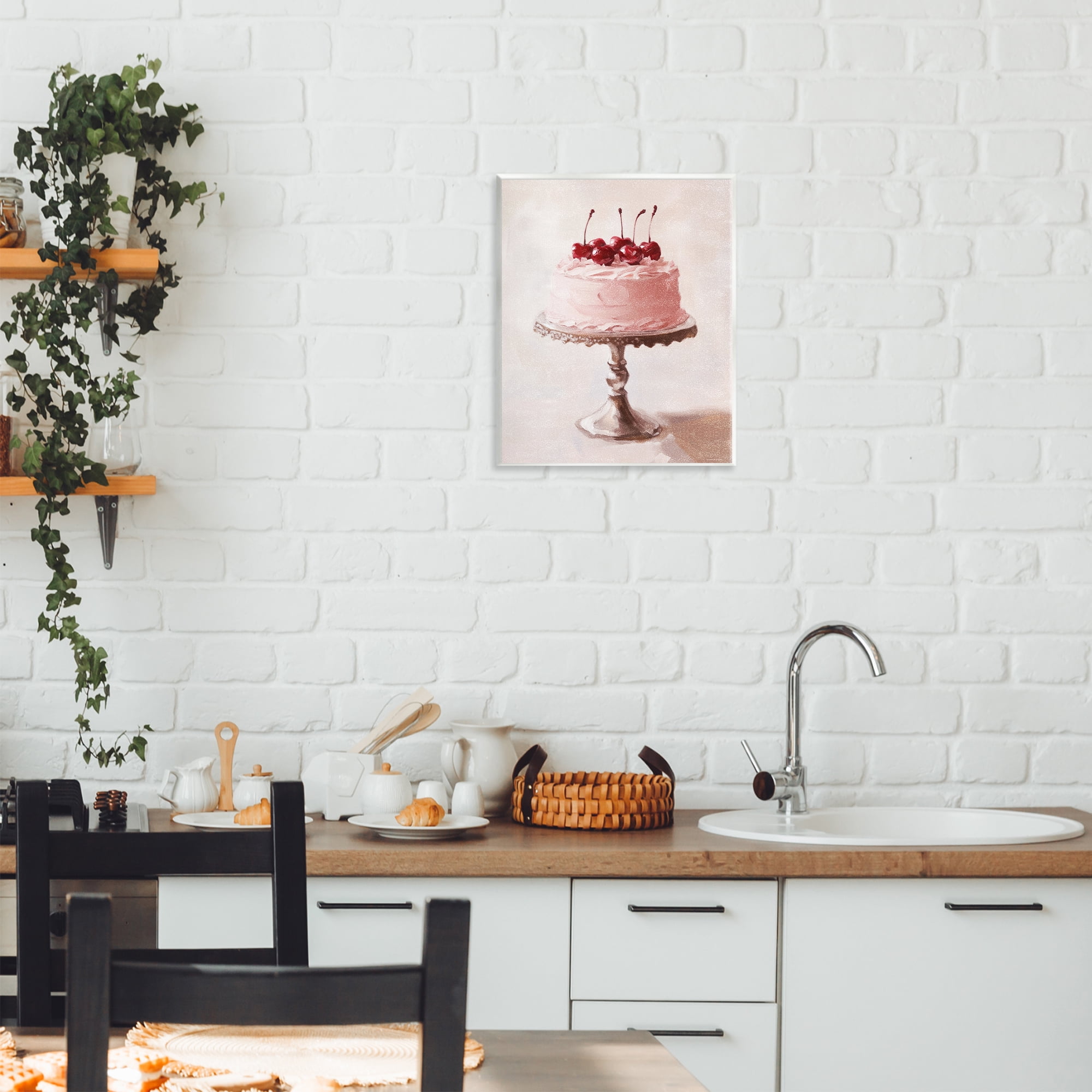 Stupell Industries Cherry Cake Delight Wall Plaque Art, design by Svetlana Aleynikova