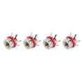 thumbnail image 4 of Couvercles de Soupape de Roue, Forme de Couronne de Soupape de Roue Anti-Usure Noyau de Cuivre 4 Pièces pour Voitures Camions Vélos Rouge, 4 of 8