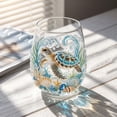 thumbnail image 4 of Summer Beverage Cups,Printed Glassware,Seaside Pattern Clear Stemless Wine Tumblers Tropical Summer Cocktail Cups(D4IN), 4 of 5