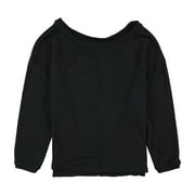 Free People Womens Good Terry Pullover Sweater, Black, X-Small