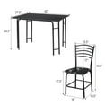 thumbnail image 4 of Giantex 5 Piece Dining Set, Kitchen Table Set w/4 Chairs, Wood Home Furniture Set, 4 of 8
