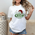 thumbnail image 2 of Green Glitter Christmas CREW T-Shirt | Squad Team Holiday Party Top, 2 of 7