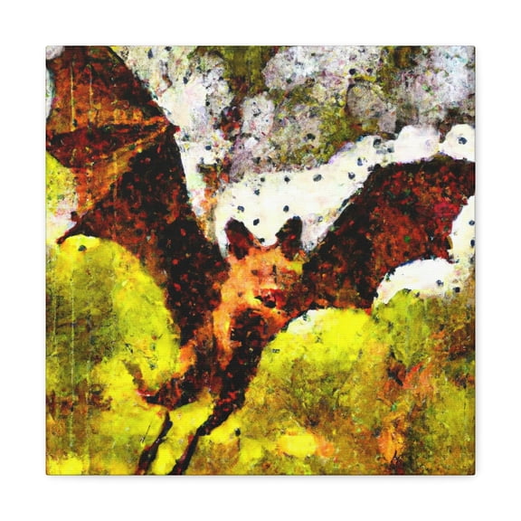 Indian Flying Fox Portrait - Canvas
