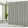 thumbnail image 5 of Ambesonne Grey Geometric Shower Curtain, Triangular Stripes, 69"Wx70"L, Grey Cream, 5 of 5