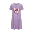 thumbnail image 2 of Sakmal Soft Moomoo Nightgownss Women Valentines Love Short Sleeve Nightshirt Heart Print Short Ladies Nightgown S, 2 of 5