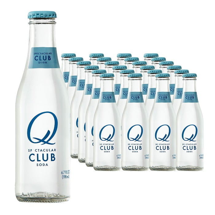 (24 Bottles) Q Club Soda, 6.7 Fl Oz