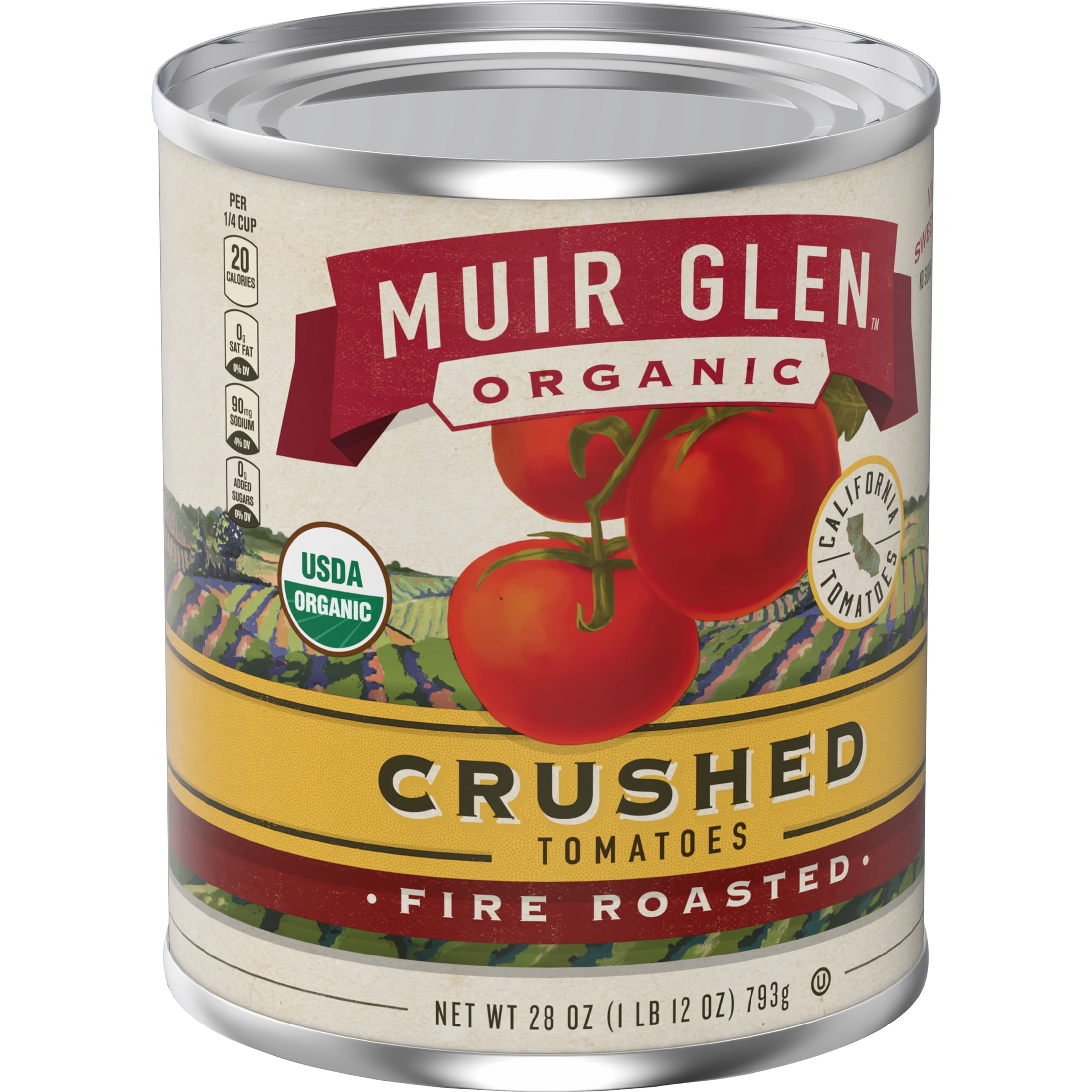 Muir Glen Crushed Fire Roasted Canned Tomatoes, 28 oz. - Walmart.com