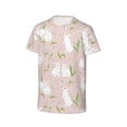 thumbnail image 2 of Fuzoiu Rabbit Print Boys' Casual T-Shirt,Crewneck Undershirts,Boys Athletic Shirt,Short Sleeve T-Shirts for Outdoor Play, 2 of 2