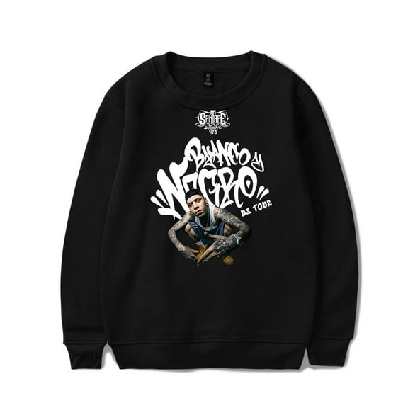 Santa Fe Klan Blanco y Negro US Tour Crewneck Sweatshirt New Unisex Fashion Long Sleeve