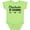 Lime Green, variant on Inktastic Cheerleader in Training Boys or Girls Baby Bodysuit