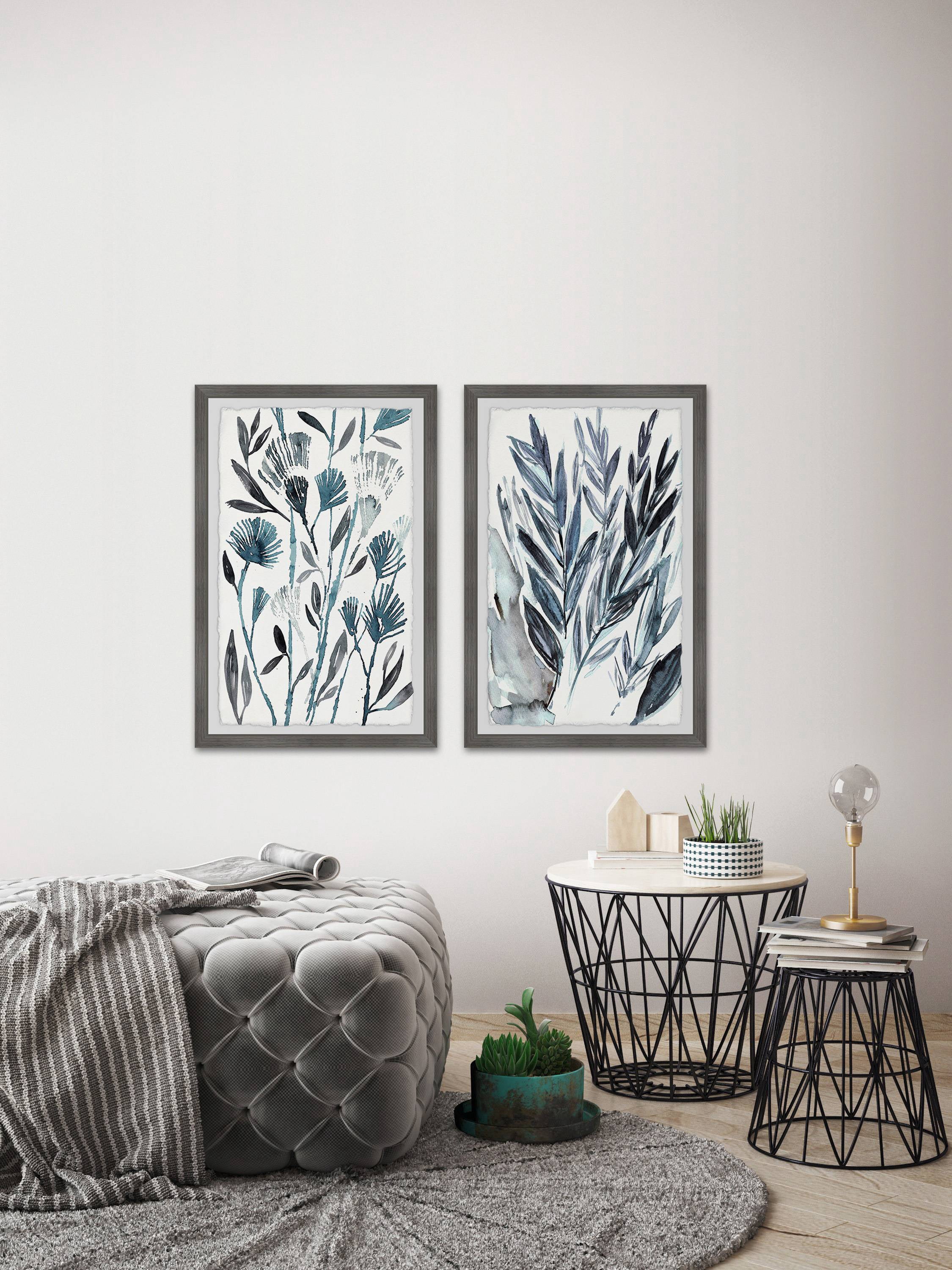 Winter Sprigs Diptych - Multi-color
