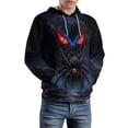 thumbnail image 3 of LAOLIUSN Novelty Long Sleeve Hoodie Funny Spider Graphic Sweatshirts S-4XL, 3 of 7