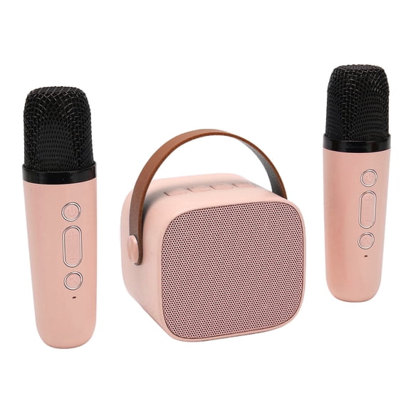 Máquina De Karaoke, Altavoz Portátil Multifunción Función De Sonido De Reverberación Con 2 Micrófonos Inalámbricos Para KTV Para Fiesta