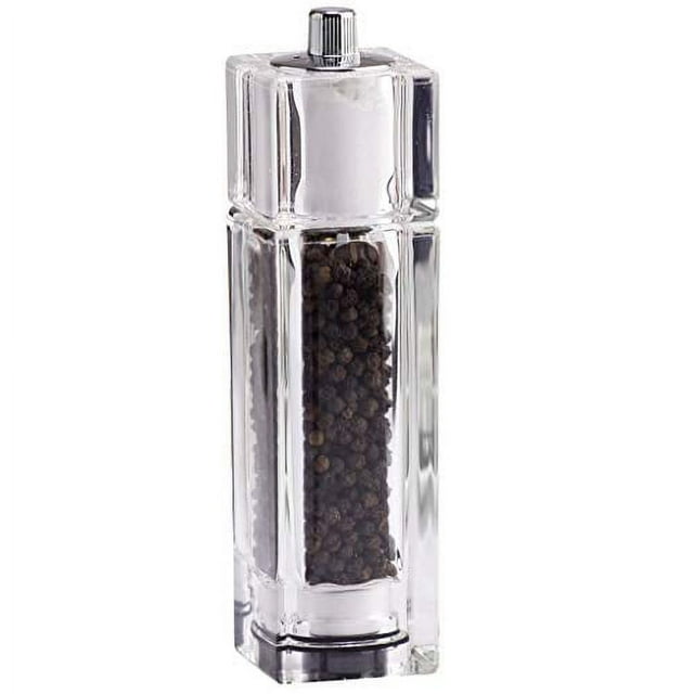 Chef Specialties Gem Acrylic Pepper Mill and Salt Shaker Combo, 6-1/2-Inch