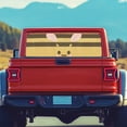 thumbnail image 5 of Psesaysky Cute Striped Bee Car Rear Windshield Sunshade, See through Truck Rear Window Decal Full Coverage Easy Install 66.9 x 22.4 Inches for Most Pickup Trucks, 5 of 8