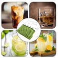 thumbnail image 5 of Bandejas para cubitos de hielo, pequeñas y fáciles de liberar, 104 x 2 piezas, bandejas para hielo triturado pequeñas para enfriar bebidas, café y jugo (paquete de 2 bandejas de hielo azules,, 5 of 5