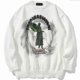 thumbnail image 2 of Hip Hop Knitted Men's Sweater Male Angel Lightning Printed Streetwear Harajuku Autumn Winter Oversized Casual Pullover Sweaters, 2 of 4