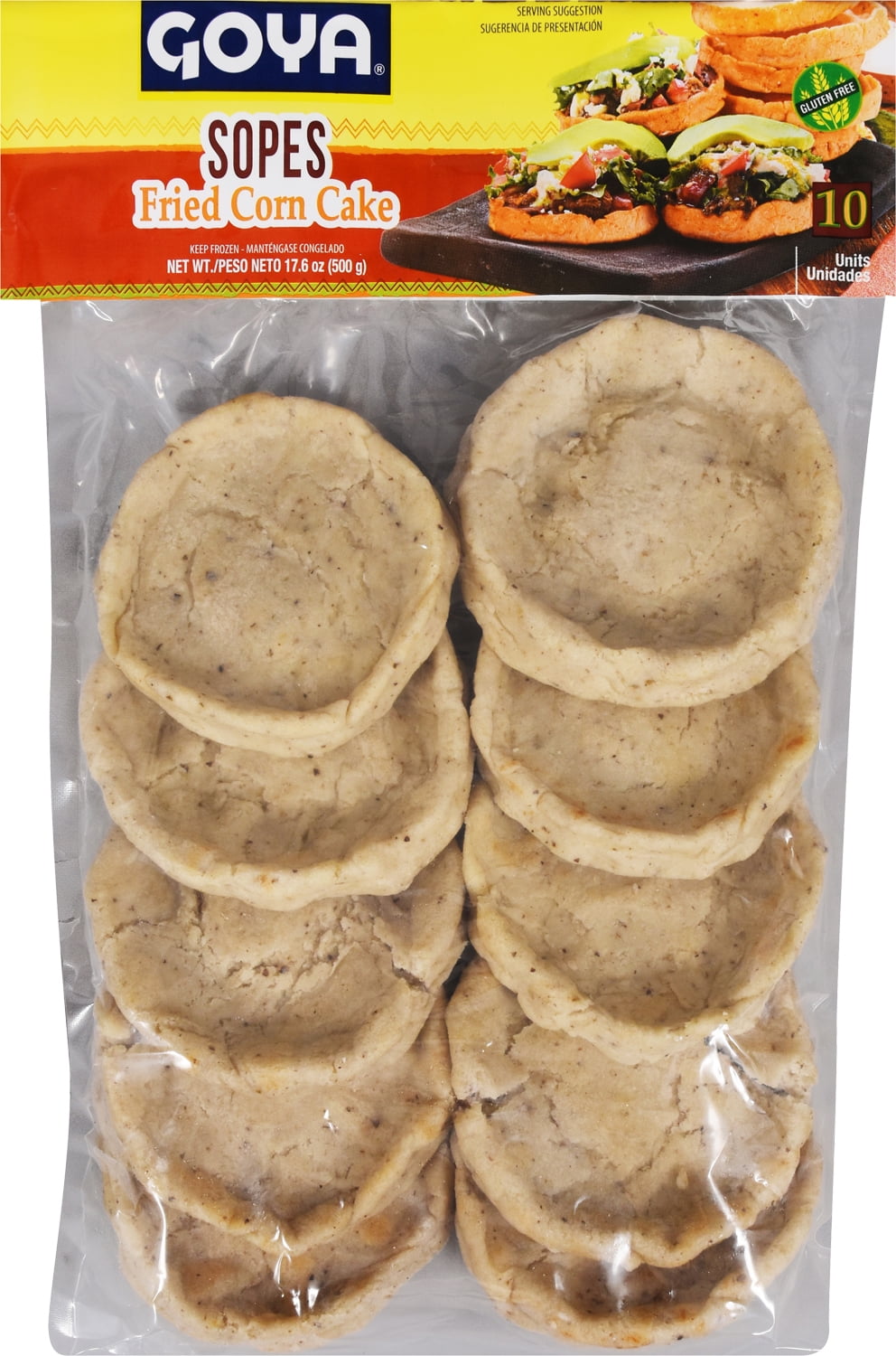 GOYA Sopes/ Fried Corn Cake 10 Ct