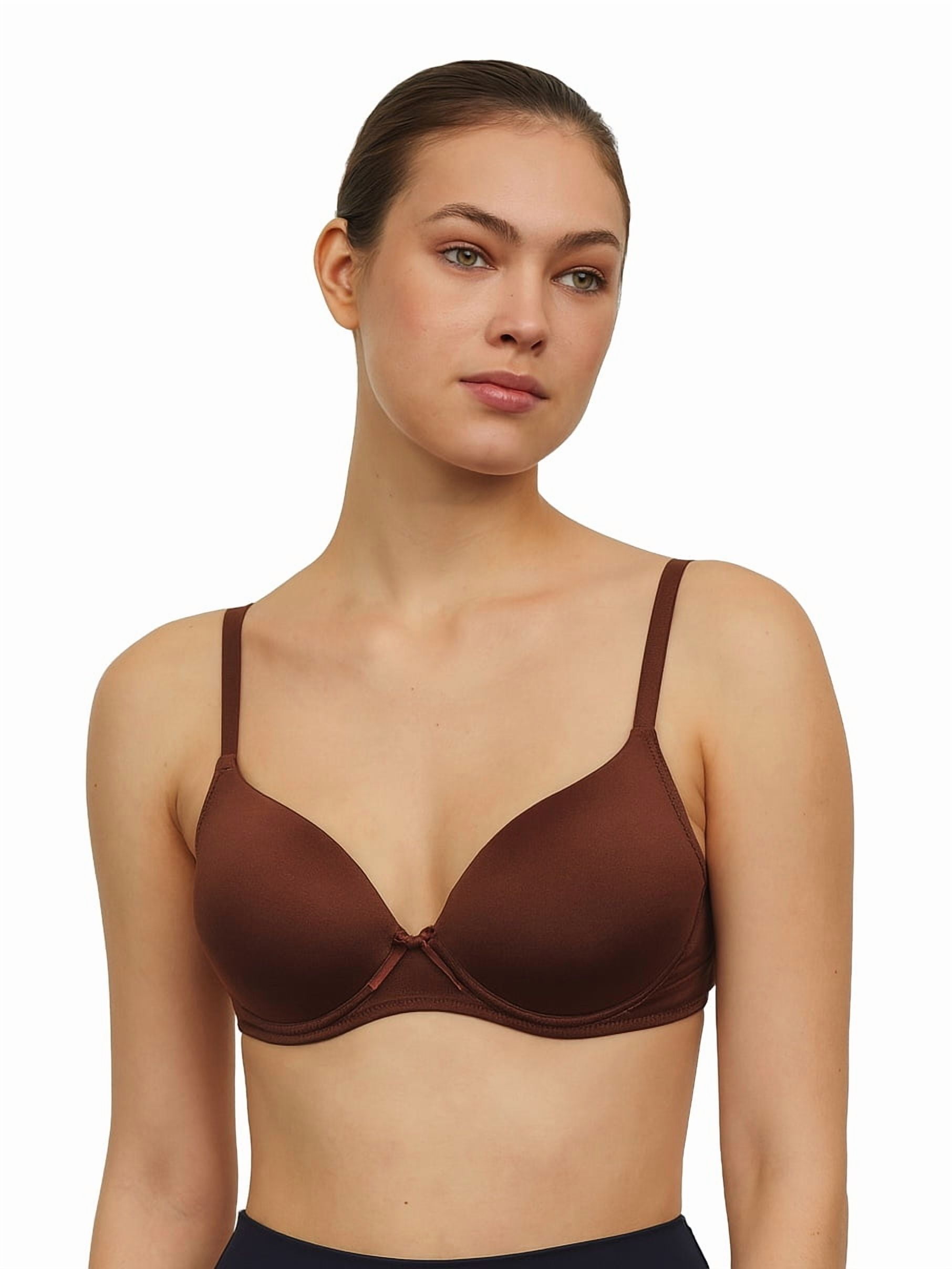 Women Bras 6 Packs T-Shirt Bras Full Coverage Comfortable Everyday Wear Size A to DDD Cups Bra 32B (S9991)