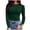 D84/Green, variant on Afdoent Womens T Shirts Fashion Casual Long Sleeve Stretch Crewneck Ribbed T Shirt Fitted Slim Fit Basic Tops Fashion Trendy Clothes