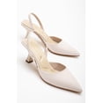 thumbnail image 2 of Rae - Zapatos de tacón bajo con tira trasera beige beige 22.5 CM, 2 of 5