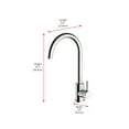 thumbnail image 2 of Elegant Lighting Finn Single Handle Kitchen Faucet In Chrome, 2 of 6