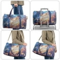thumbnail image 6 of Garronmavis Galaxy Print Large Quilted Duffle Bag for Women, Weekender Overnight Bag Travel Tote Carry On Gym Dance Bag with Zipper Pockets, 6 of 7