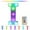 White Size M1, variant on LED Marquee Letter Lights, Czzoypi Colorful Remote Control Party Decor, Multicolor PVC Alphabet Lights with 16 Colors for Home Bar Wedding, White