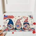 thumbnail image 5 of BNNG Independence Day Doormat American Patriotic Gnomes And Flag Colorful Floral Doormat Front Door Mat Door Mat for Independence Day Home Office Decoration, 5 of 9