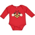 thumbnail image 3 of Inktastic Valentine's Day Bumble Bees Boys Long Sleeve Baby Bodysuit, 3 of 5