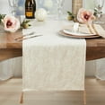 thumbnail image 4 of Mixed Linen Jacquard Table Runner, 4 of 4