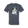 thumbnail image 2 of Border Collie Dog Lover Pet Owner Animal Lover Graphic T-Shirt, Vintage Heather Blue, Large, 2 of 4