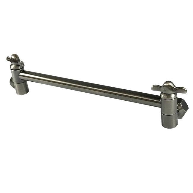 10 in. HighLow Shower Arm Adjustable, Black Stainless